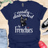 Easily distracted by frenchies - V13 - The Portrait T-Shirt